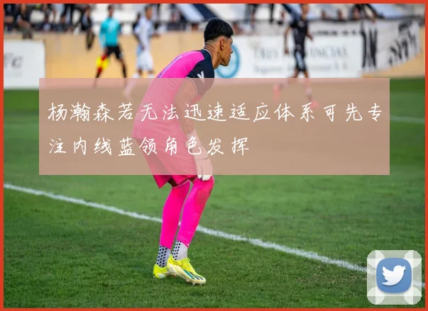 杨瀚森若无法迅速适应体系可先专注内线蓝领角色发挥
